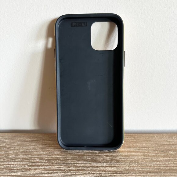 Solid Yellow and Red Phone Case for Apple iPhone 12 Pro Tough Glossy Tough - Picture 3 of 10